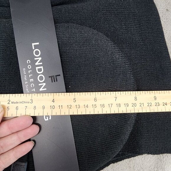 London Fog 2 Piece Collection Mens One Size Knit Hat Beanie Scarf Set *NWT* - Picture 8 of 10